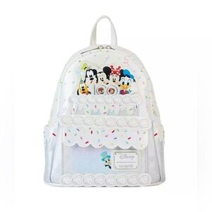 Loungefly Disney 100 Anniversary Celebration Cake Mini Backpack - New w/out Tags